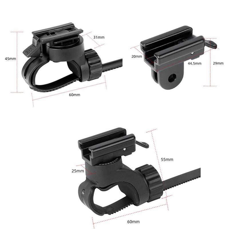 Bicycle Front Light Flashlight Holder Adapter Computer Mount Bracket For Road