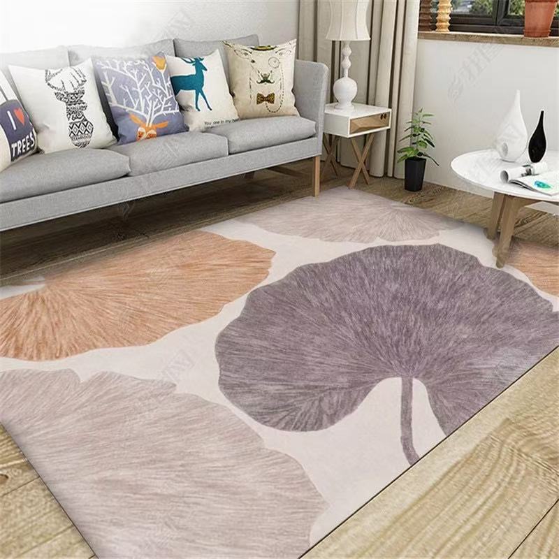 Light Luxury High-End Flannel Carpet Anti-Slip For Living Room Sofa Stain-Resistant Foot Mat For Bedroom Home Decoration