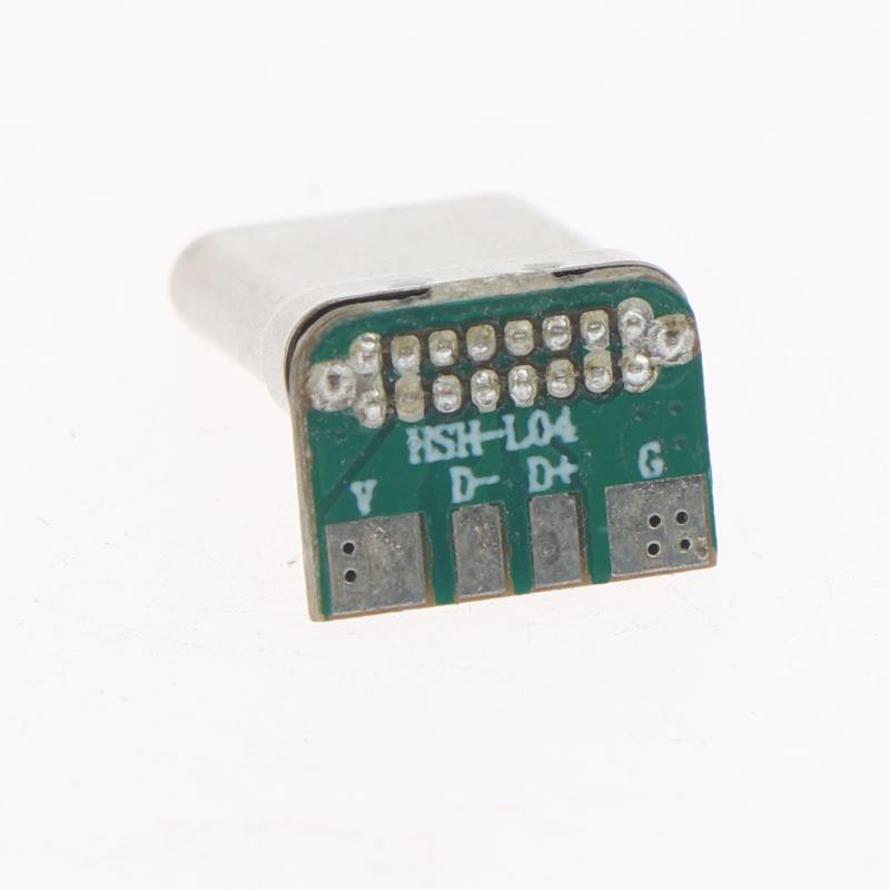 2/4/10Pcs 16Pin 2 Welding Wire Data Band Pcb Usb Board Usb 3.1 Type C Vertical Patch Board Male Head 16P Usb C Connector