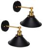 2 Set Vintage Wall Sconces E26/E27 Industrial Antique Swing Arm Wall Lights with Bulb AC