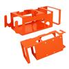 Orange Mug Drink Holder Wall Mounted Mug Cup Holder Multifunctional Metal Storage Bracket for Garage Workshop