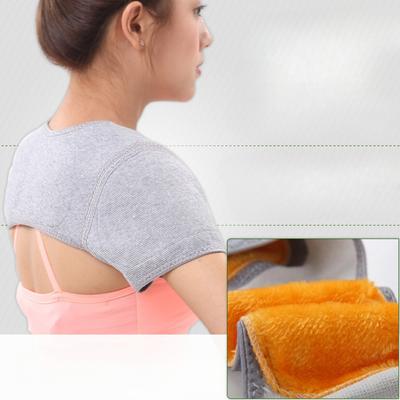 Protecteur d'épaule chaud respirant durable et sûr Automne Hiver Charbon de bambou Chambre climatisée pour dormir Protecteur d'épaule pour adultes âgés