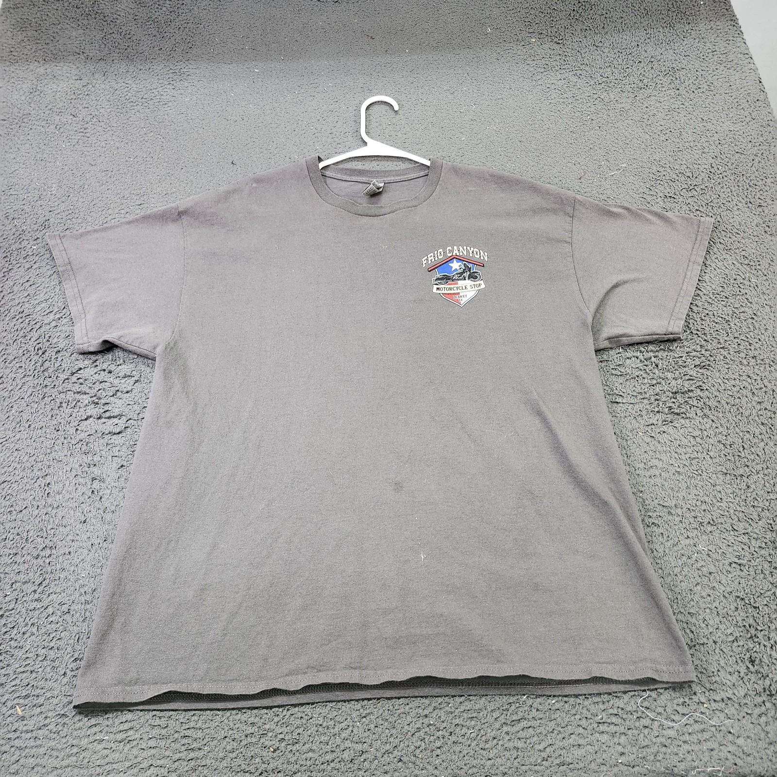 Gildan Frio Canyon Motorcycle Stop Shirt Mens XL Gray Three Twisted Sisters Tee Unisex T-Shirt L