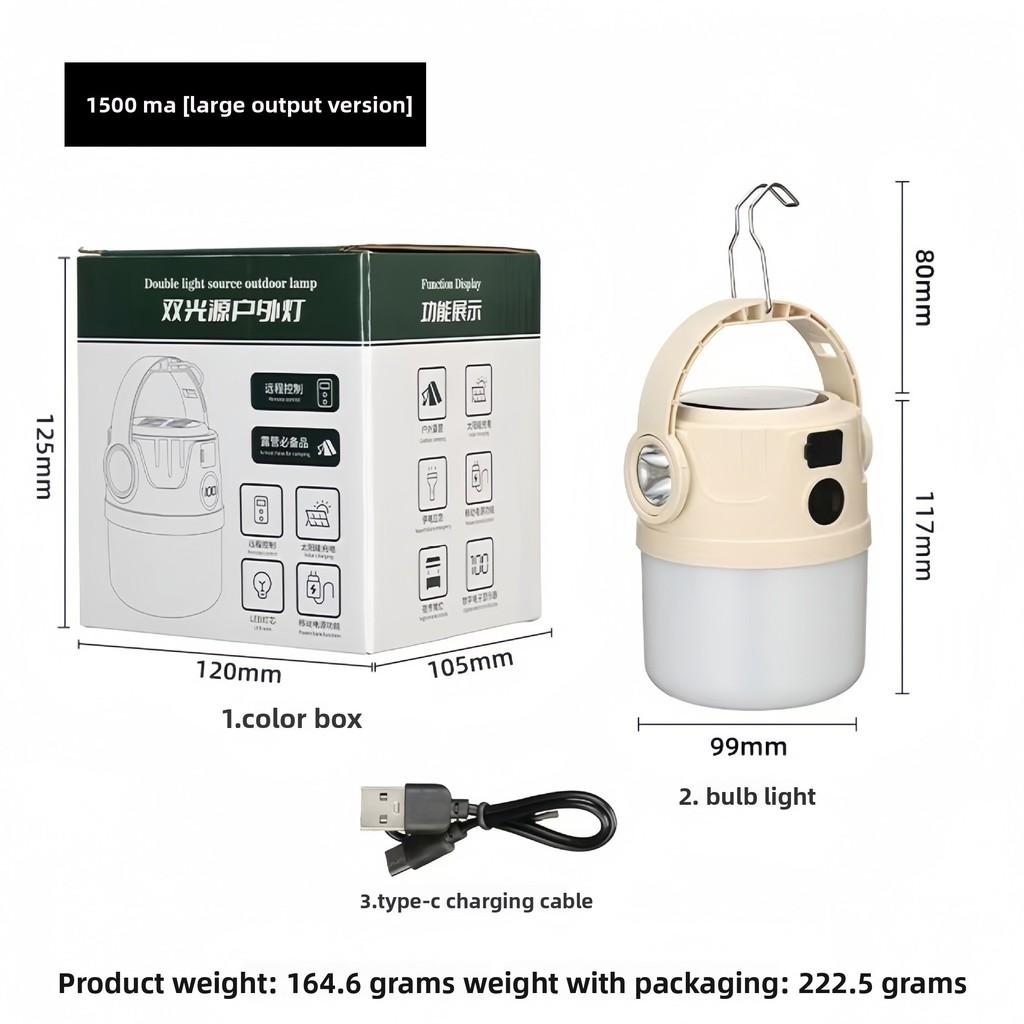 Led Camping Lantern With Usb Rechargeable Battery For Emergency Outdoor And Home Use