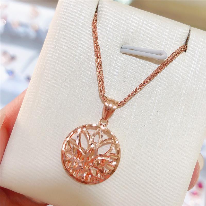 Изысканный Российский Фиолетовый Золотой Модный Изысканный Ретро Дизайн Женский Позолоченный Цвет Розового Золота Золотой Полый Подвеска-Лотос