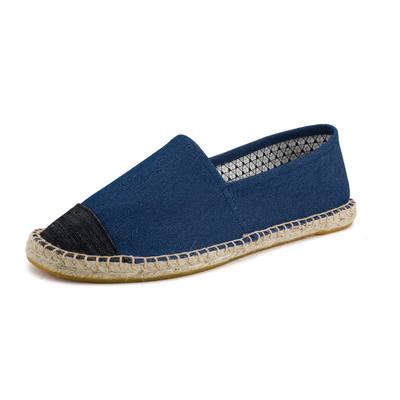 Women Sewing Flax Shoes Slip On Loafers Casual Shoes Woman Espadrilles Hemp Canvas Flat Shoes Plus Size 35-45 Couple Shoes