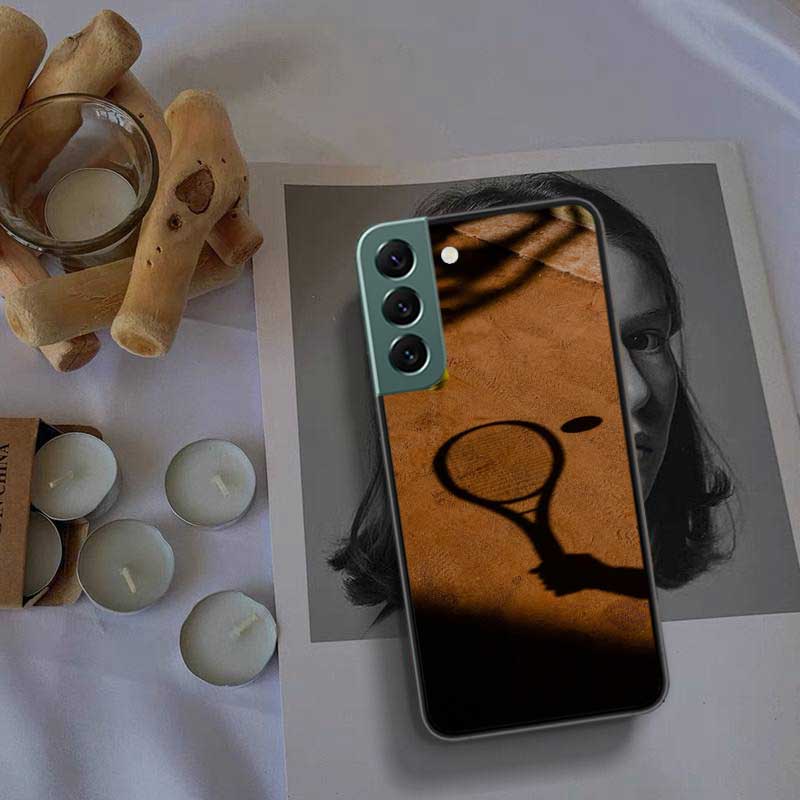 Tennis Racket Tennis Ball Phone Case For Samsung Galaxy S22 S25 Ultra S21 S10 Plus S26 Edge S20 S23 S24 FE Cover Silicone So