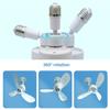 Compact Screw In Ceiling Fan E27 Mount with Adjustable Angle Quiet Operation for Bedroom Kitchen Office Daily