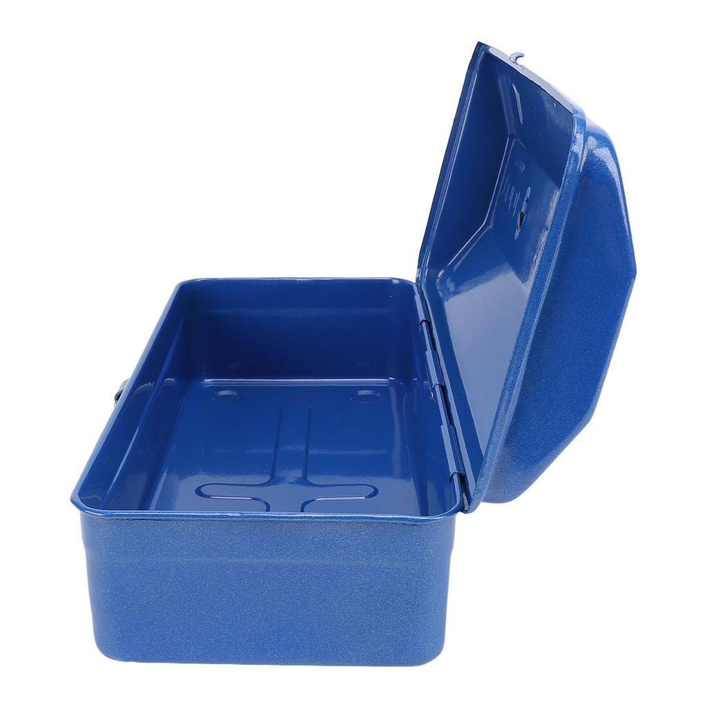 Blue Toolbox Metal Structure High Load Bearing Portable Tool Storage Organizer for Workshop Garage Car Job Site 350