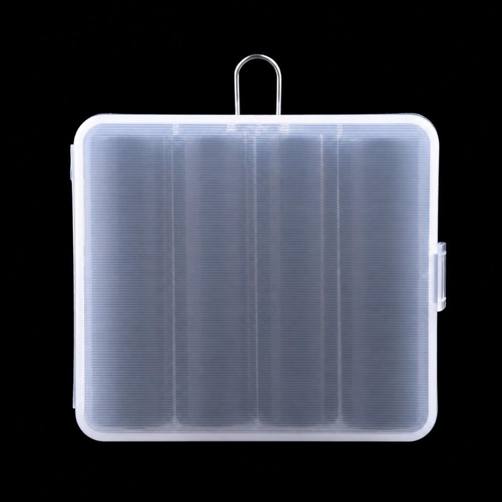 1pc Hard Case Battery Storage Box Durable Plastic Battery Container Battery Storage