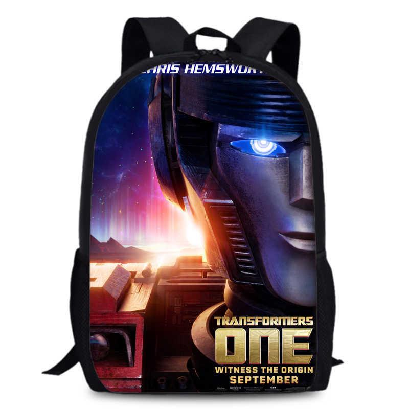 Transformers One 15-inch Durable Polyester Backpack For Students Unisex School Bag