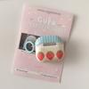Blue Stripe Cute Plaid Pattern Three Strawberries With Charm Pendant Earphone Case Cover for AirPods 1 or 2 3 4 Pro 2 Pro 3