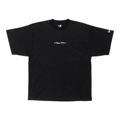 New Era Short Sleeve Oversized Cotton Tee 14566733 NER34A8679 Black M Handwritten Logo ONSPOTZ Exclusive Apparel Oversized New Era Popular Size Trends