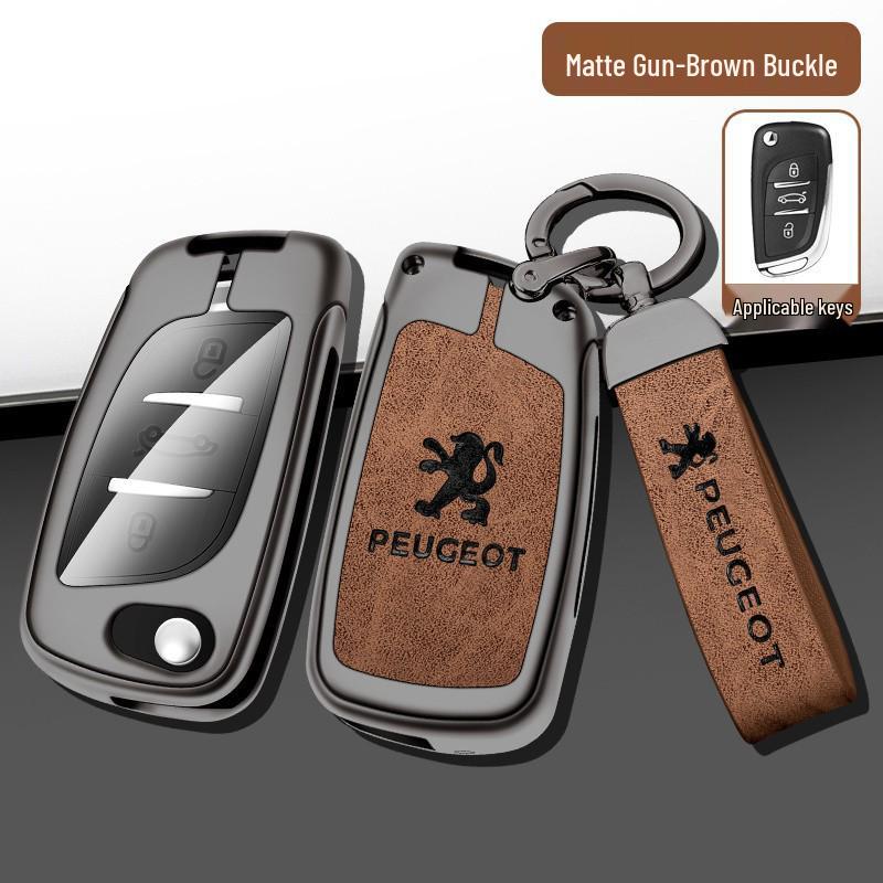 Dongfeng Peugeot 408/308/3008 Key Case - Metal, Anti-Lost Design