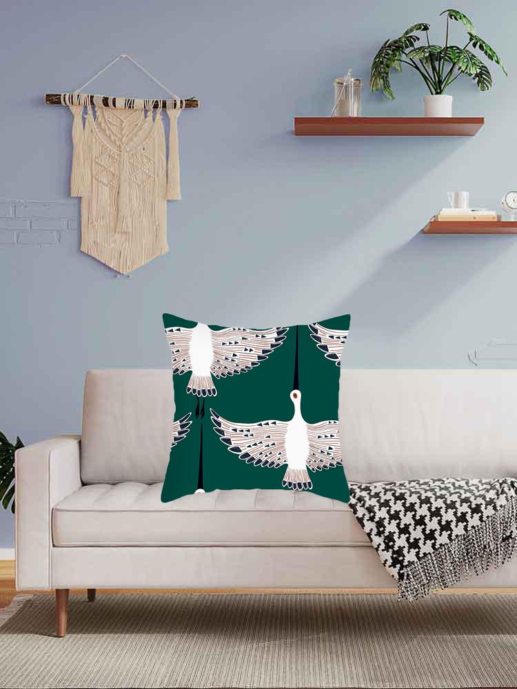 Green Cushion Cover Geometric Decor Living Room Office Sofa Pillowcase Home Decor Peach Skin Pillowcase