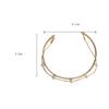 Girls Fashion Jewelry Chunky Temperament Open Bangles Link Chain Metal Cuff Pearl Bracelets