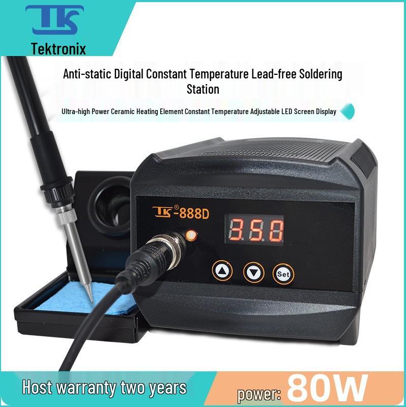 

Tek Digital Smart 888D 100W Lead-Free Electric Soldering Station with Anti-static, Constant Temperature Technology Smart Soldering Station 80W