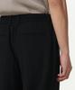 MUSINSA STANDARD Crinkle One-Pleat Wide Elastic Pants [Black]