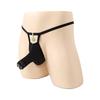Sissy Lingerie Men'S Sexy Bikini Thong Open Elephant Nose Pouch G-String Open Front Tangas Bulge Enhancing Undies Gay Underpant