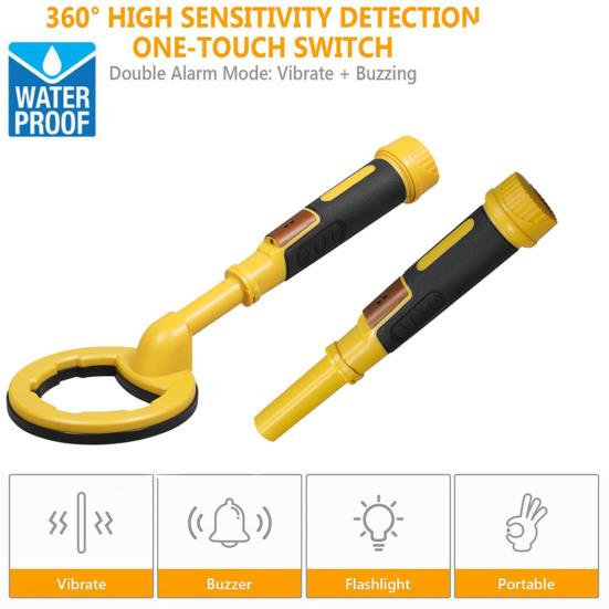 Metal detector subacqueo portatile multifunzionale IP68 Metal detector a induzione portatile impermeabile con puntatore a impulsi