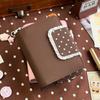 Cute Lace Polka Dot M5 Loose-Leaf Binder – Refillable Planner Journal, Kawaii Ins Style Notebook for School & Daily Notes