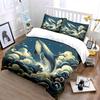 Whale Ocean Theme Art Set Soft Comfortable Duvet Cover Bedding Set Included 1*Duvet Cover & 2*Pillowcases Gift