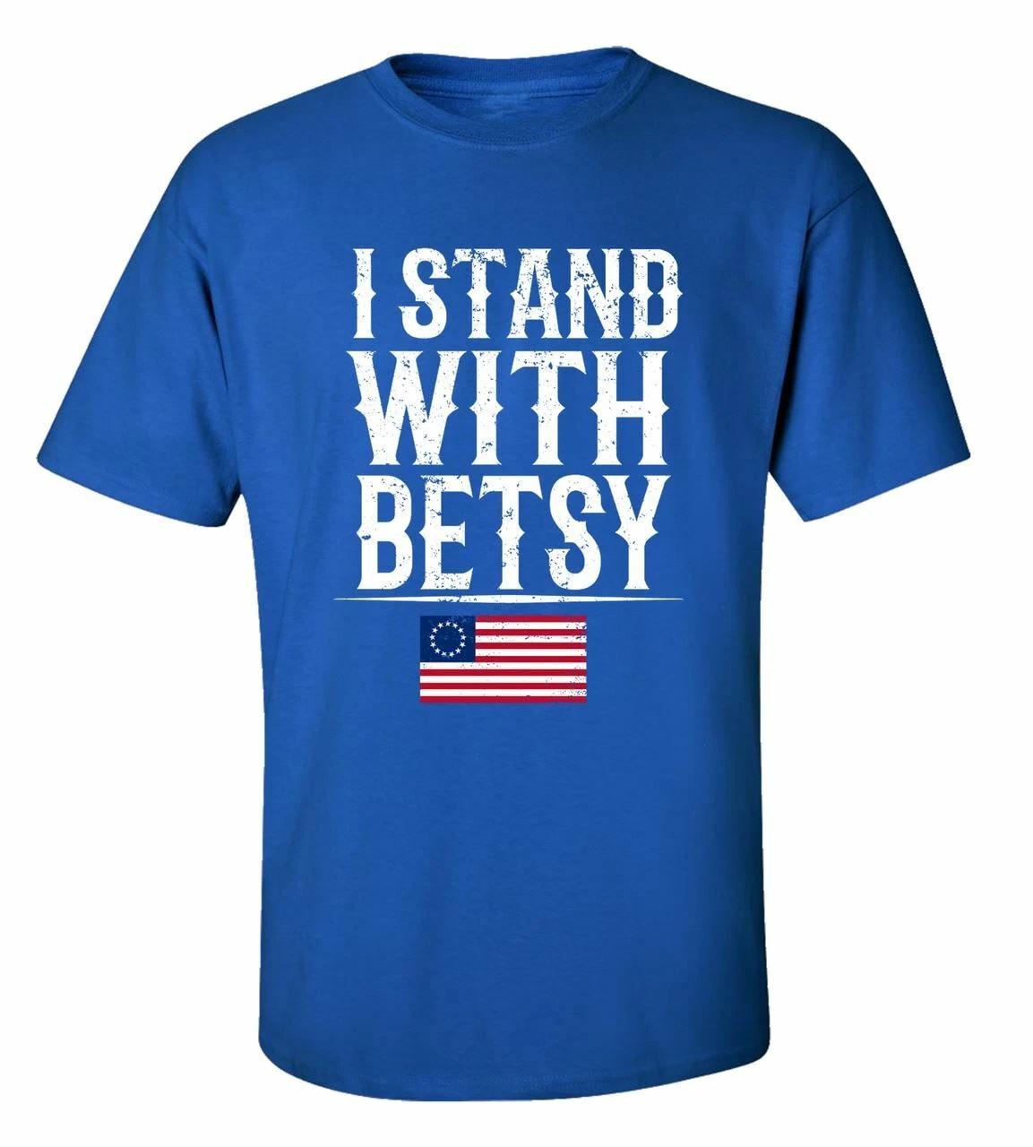 

Patriottici i Stand con Betsy Adulto T-Shirt Manica Corta 3XL