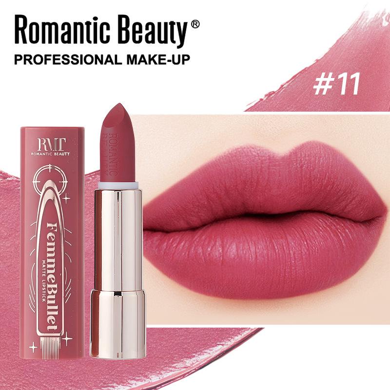 Matte Lipstick Non-Stick Cup Pigmented Lipstick Fog Velvet Lip Glaze Easy to Color Lip Gloss Women Lip Makeup 4
