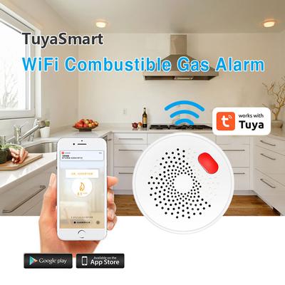 Tuya Smart Home Wifi/zigbee Natural Gas Sensor Combustible Coal Gas LPG Gas Leakage Alarm Detector Fire Security Smart Life