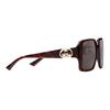 Gucci GG Pattern Injection Molded Irregular Sunglasses Women's Tortoiseshell