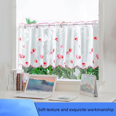 Embroidered Printed Window Screen Shade Partition Door Curtain Kitchen Bedroom Curtain