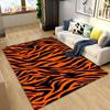3D Stripe Tiger Print Pattern Area Rug Large,Carpet Rug for Living Room Bedroom Kitchen Doormat Decoration, Non-slip Floor Mat