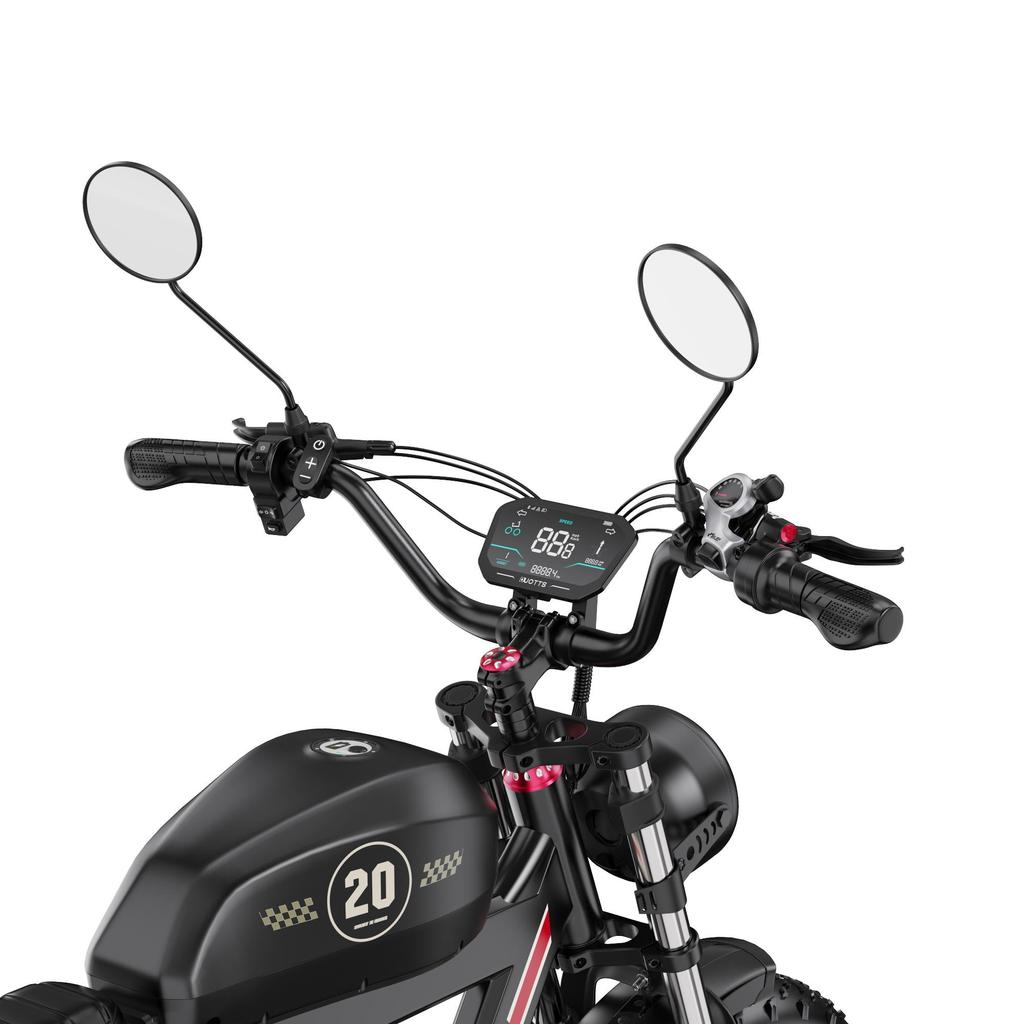 DUOTTS F20 E-Mountain Bike 52V72AH Battery 750W Motor All-Terrain Adult Electric Bicycle 20 Inch Fat Tires Electric Bike