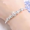 9/11 Beads Lucky Charm Bracelets Bangles Cuff Bracelets For Women Fashion Simple Vintage Silver Plated Charm Korean Bracelets