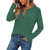 Women's Stylish ,color Round,neck Long,sleeved Top