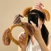 Lovely Stuffed Raccoon Headband For Women Face Washing Birthday Party Gathering Headpiece