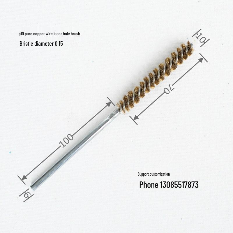 Abrasive Wire Tube & Pipe Brush - Steel Bristle for Deburring & Polishing