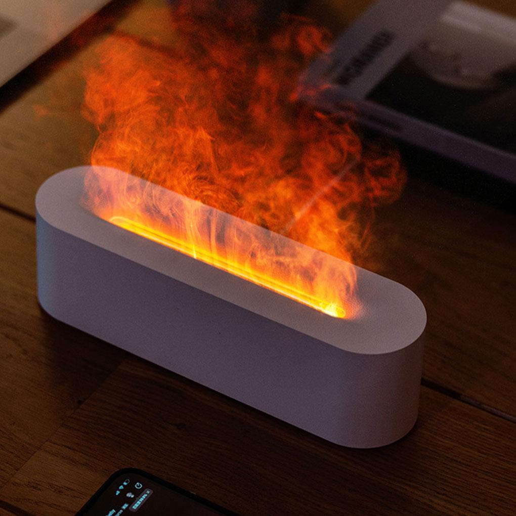 Bunter Simulations-Flammendiffusor, USB-Plug-in-Duft, Büro, Zuhause, Flammenbefeuchtungsdiffusor, Diffusor