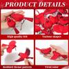 Bird Christmas Tree Ornaments 2D 10 Pieces Red Bird Hangable Ornaments Wooden Party Pendant For Retail Store Displays Small