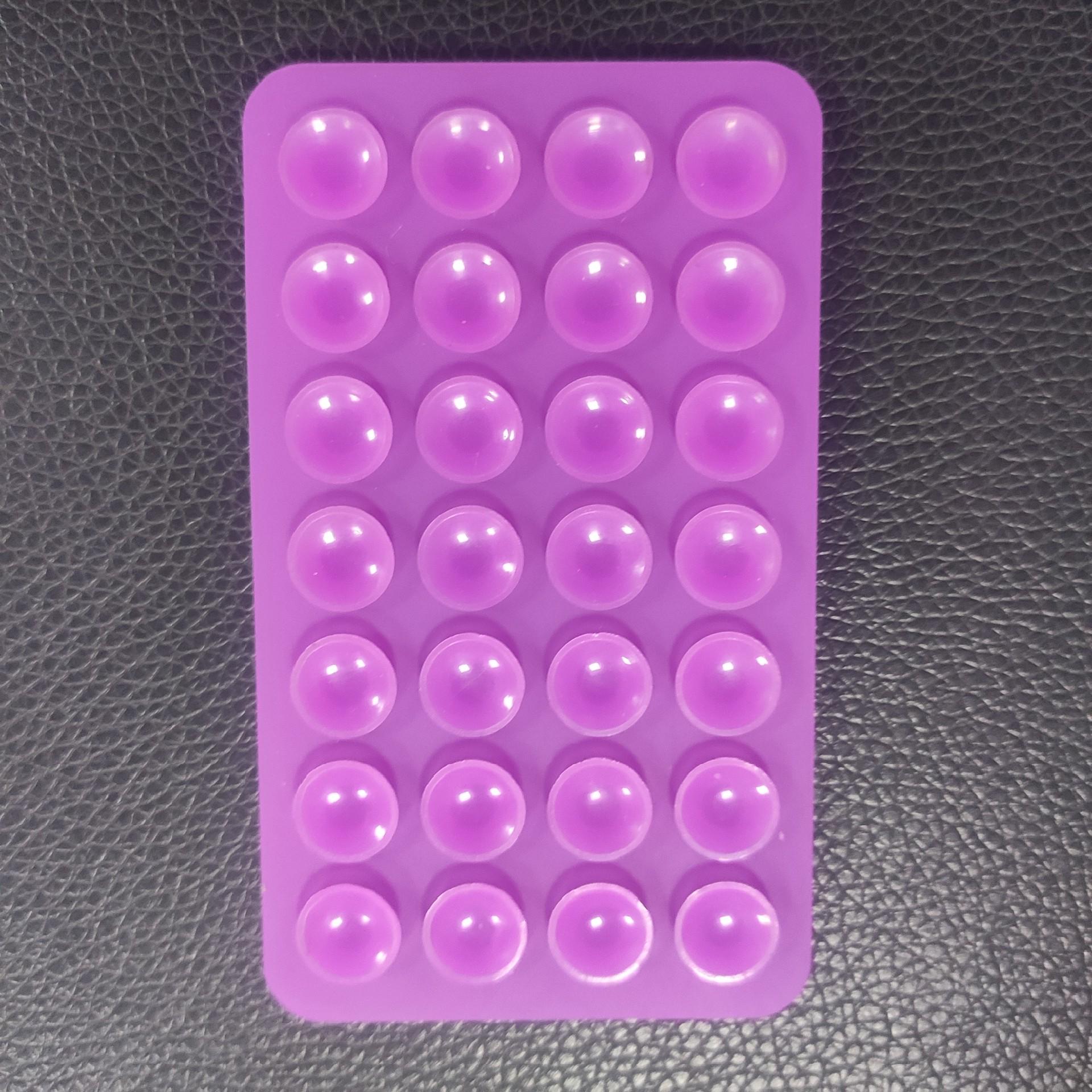 28-Piece Washable Double-Sided Adhesive Silicone Suction Cups for Phones - Anti-Slip Square Design Double-sided 28pcs Suction Cup High Adhesion