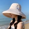 Summer big eaves sunscreen visor children seaside vacation sun hat fashionable versatile face small bucket hat