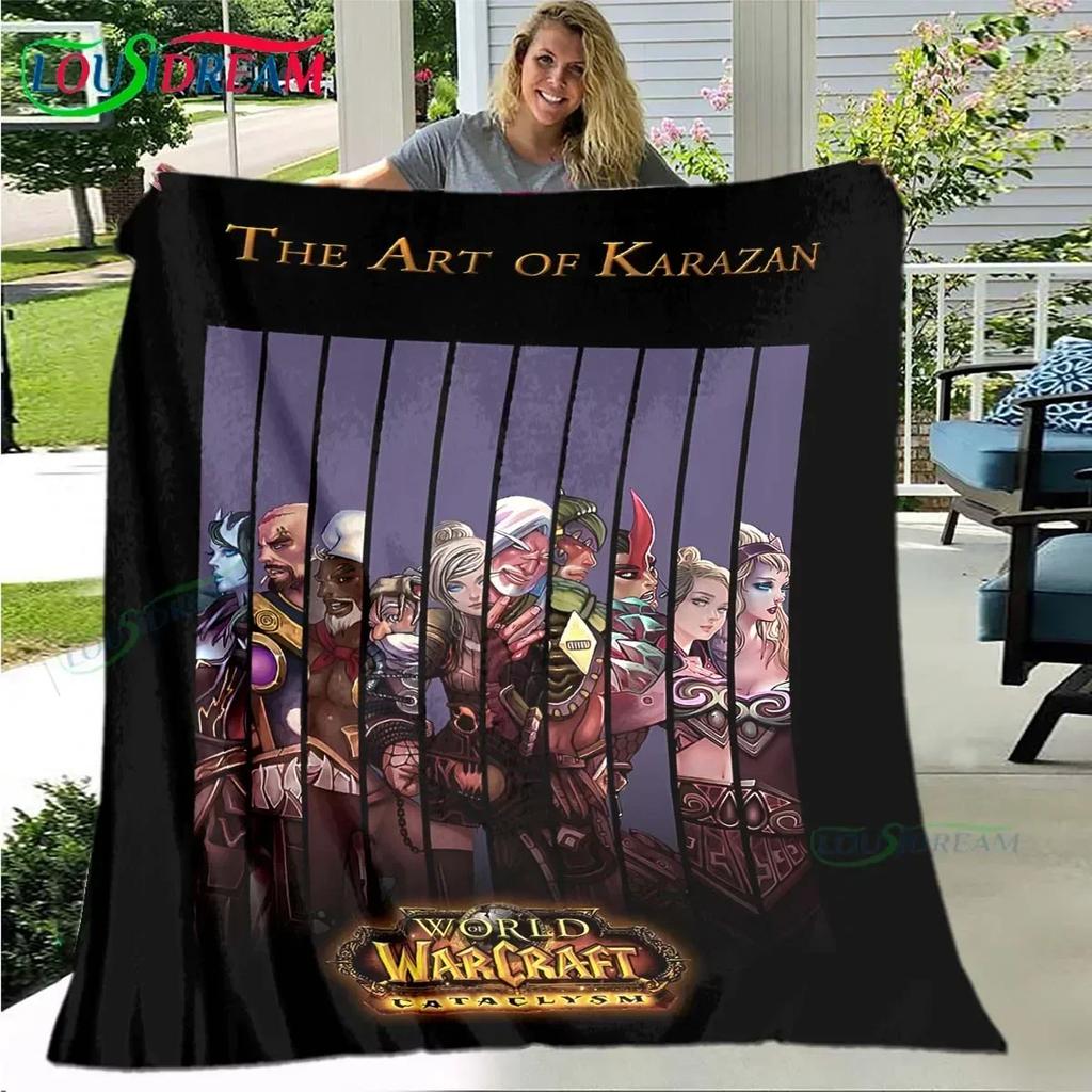 Luxury Game World W-Warcraft Blanket,Flannel Throw Blanket for Home Bedroom Bed Sofa Picnic Office Hiking Leisure Nap