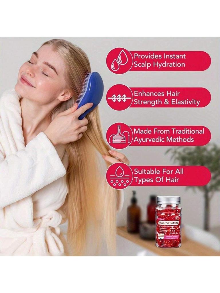2Color Hair Care Essential Oil Capsules HAIR VITAMIN Hair Hair Treatment Serum -Vitamins A C E -Cond