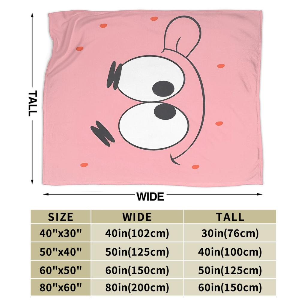 Funny Smile Face Cartoon Knitted Blanket SpongeBob Wool Throw Blankets Airplane Travel Decoration Soft Warm Bedsprea
