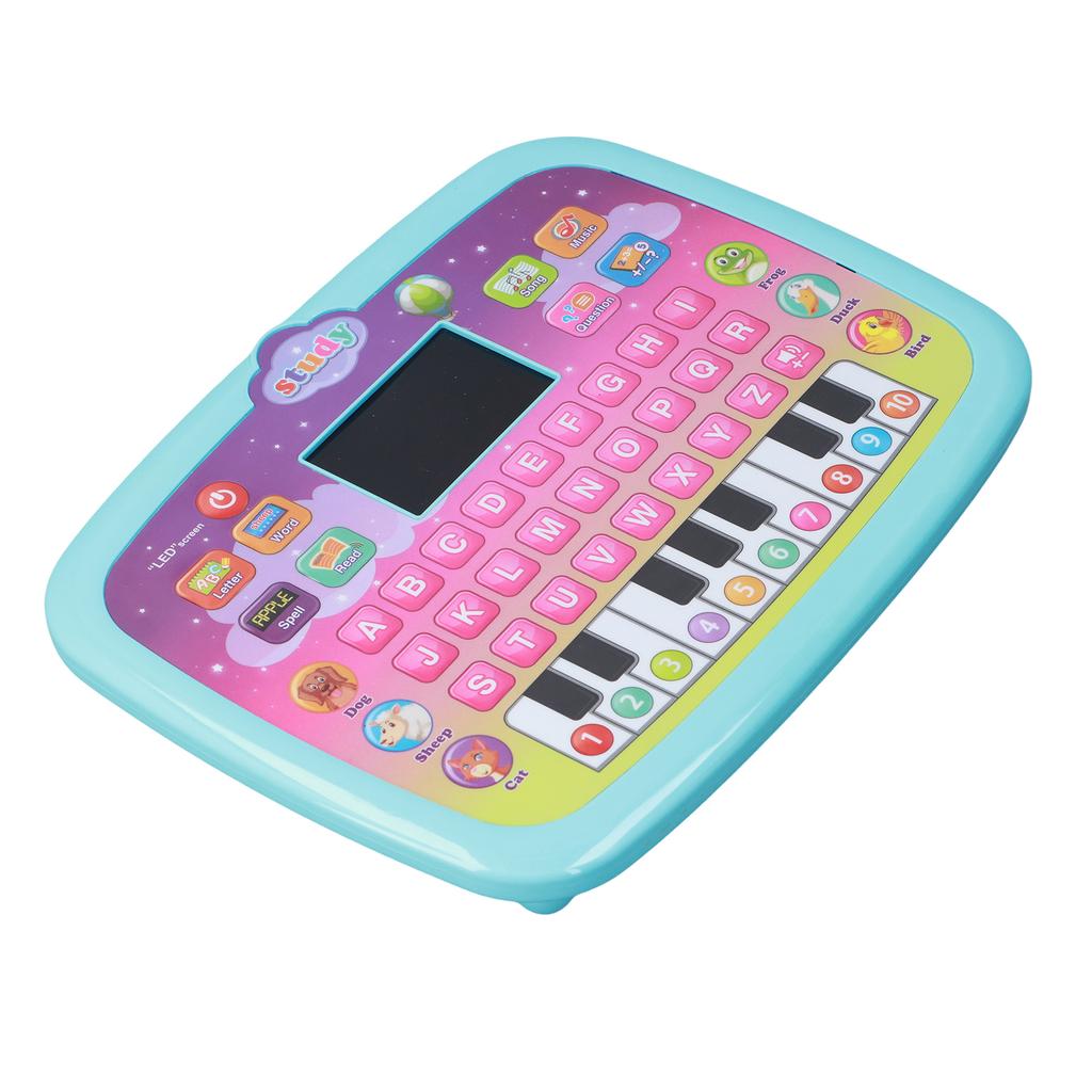 Early Educational Toy Learning Tablet Toddler Computer Toy with LED Screen Display 8 Learning Modes Gift for Age 3 6