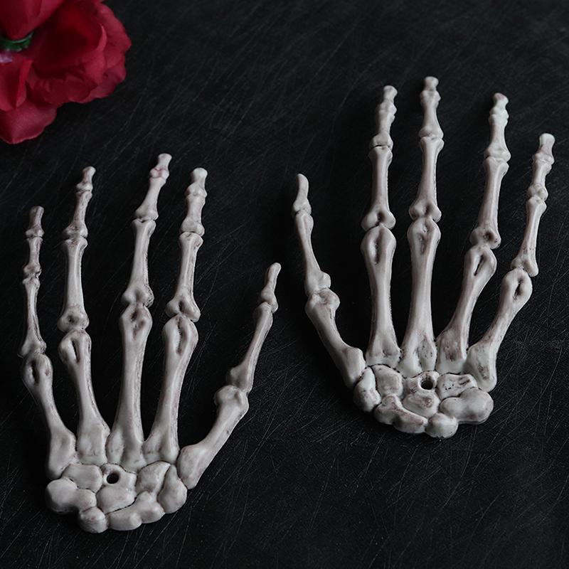 1 Pár Halloweenská Dekorace Rekvizity Realistická Halloweenská Dekorace Kostlivčí Ruce Plastové Hračky Kostlivčí Ruce Párty Strašidelné Rekvizity