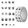 500Pcs Cute Cartoon Eye Stickers Roll Assorted Expression Decals For DIY Craft, Classroom School Teacher Stationery Book Decor