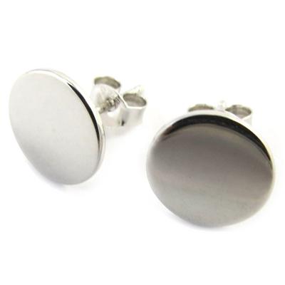 [M6991] - Silver 'Zen' Earrings - 10 Mm