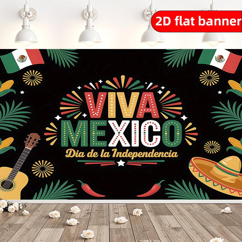 2D Flat Party Background Decoration Banner 1-piece Independence Day Celebration Background Cloth Decoration Art Decoration