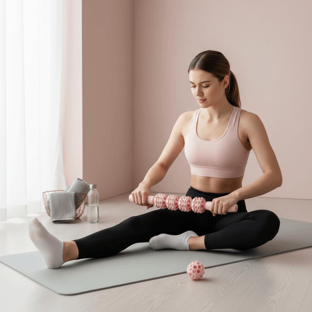 Muscle Massage Handheld Fascia Tool Deep Tissue Body Roller Muscle Roller Stick  Fitness Equipment